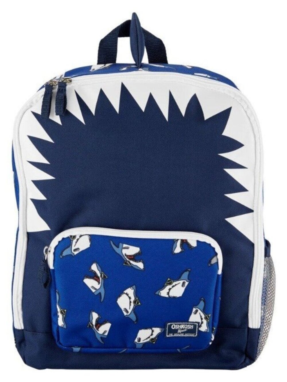OshKosh B'gosh Children's Shark Backpack School Bag Blue Fin Full Size